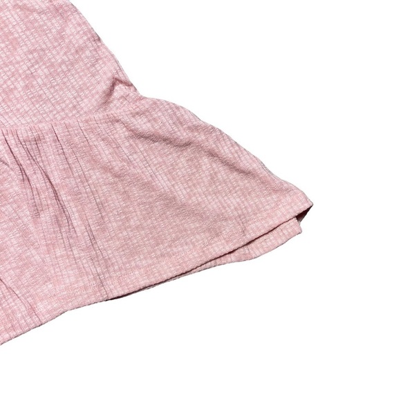 Good Luck Girl Vintage Pink Cinched Waterfall Tee L - Picture 5 of 9